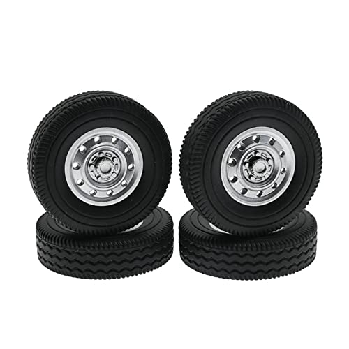 COSINE 4 StüCk Gummi Reifen Reifen für D12 Mini 1/16 RC Truck Teile ZubehöR von COSINE
