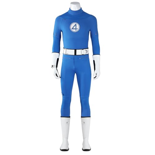 COSKEYFM Reed Richards Herren-Kostüm, Outfit mit Zubehör, Halloween-Kostüm, fantastisches Kostüm, Komplettes Set ohne Stiefel, L von COSKEYFM