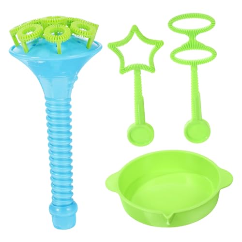 COSMEVIVI 1 Satz Blase Spielzeug Blasengebläse Drücken Blasenparty Bubble Wand Bubble Maker Mit Tablett Großer Schlag Blasendes Spiel Werkzeuge Zum Blasen Von Seifenblasen Wasser Weht Blue von COSMEVIVI