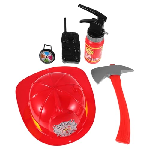 COSMEVIVI 1 Satz Feuerwehrmann Rollenspielset für Teiliges mit Realistischem Feuerwehrhelm und Zubehör für Fantasievolles Themenpartys und Schulaktivitäten COSMEVIVI 1 Satz Feuerwehrmann Rollenspielset für Teiliges mit Realistischem Feuerwehrhelm und Zubehör für Fantasievolles Themenpartys und Schulaktivitäten von COSMEVIVI