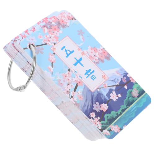 COSMEVIVI 1 Satz Japanische Lernkarten Gojūon-Übungsbuch koreanische Karteikarten japanisch Lernen japanisch vokabeln Alphabet-Flash-Karten Hiragana- und Katakana-Karten Lernkarten Japanisch von COSMEVIVI