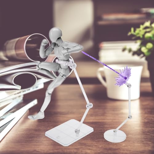 COSMEVIVI 1 Satz Miniaturfiguren Halterung mit Actionfigur Display Basis für Modell Dekoration für Sammler und von Ästhetik COSMEVIVI 1 Satz Miniaturfiguren Halterung mit Actionfigur Display Basis für Modell Dekoration für Sammler und von Ästhetik von COSMEVIVI