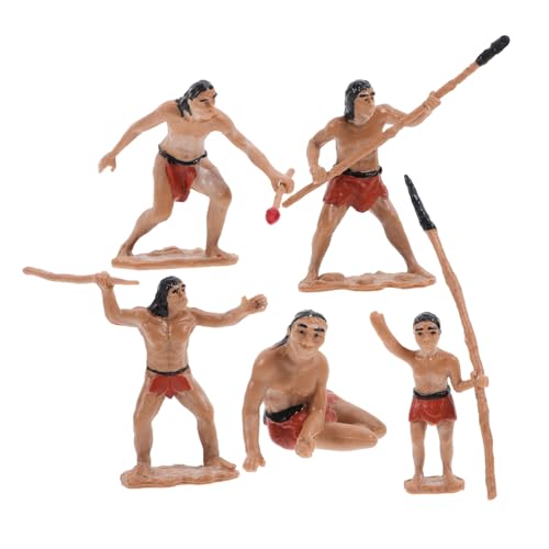COSMEVIVI 1 Satz Simulationsbauernhofmodell, Miniatur Menschen Ornamente, Mikro Landschaftsmodell, Mikro Landschaftsbau Ornamente, Mini Menschen Modell, Primitive Männerfigur, Mini von COSMEVIVI