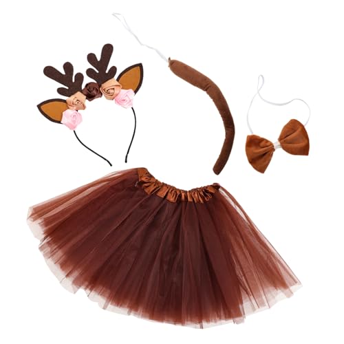 COSMEVIVI 1 Set Geweih Stirnband Set, Halloween Party Kostüm Zubehör, Tierkostüm, Hirschschwanz Kostüm, Tier Cosplay Kostüm, Hirschkostüm, Hirschschwanz Cosplay, Rentier Tanzkostüm COSMEVIVI 1 Set Geweih Stirnband Set, Halloween Party Kostüm Zubehör, Tierkostüm, Hirschschwanz Kostüm, Tier Cosplay Kostüm, Hirschkostüm, Hirschschwanz Cosplay, Rentier Tanzkostüm von COSMEVIVI