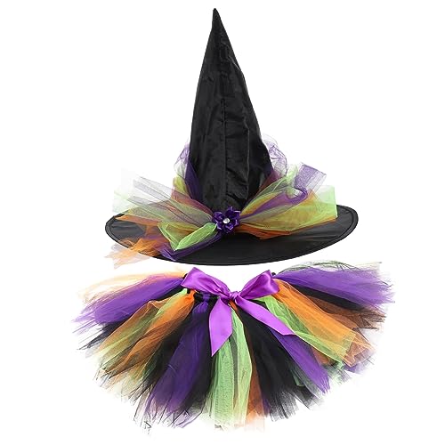 COSMEVIVI 1 Set Halloween Kinderrockanzug Tragbares Kinderkostüm Tragbare Hexenkleidung Tragbares Halloweenkostüm Zarte Kinderkostümparty Hexenkleidung Wiederverwendbares Kinderkostüm von COSMEVIVI