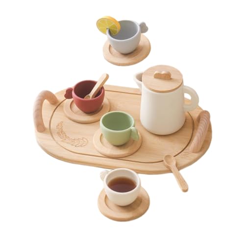 COSMEVIVI 1 Set Holzspielzeug Für Den Nachmittagstee, Spielzeug Für Den Nachmittagstee, Spielhausspielzeug, Kinderspielzeug Für Den Nachmittagstee, Teekannen Spielset, Teekannen Spielset, COSMEVIVI 1 Set Holzspielzeug Für Den Nachmittagstee, Spielzeug Für Den Nachmittagstee, Spielhausspielzeug, Kinderspielzeug Für Den Nachmittagstee, Teekannen Spielset, Teekannen Spielset, von COSMEVIVI