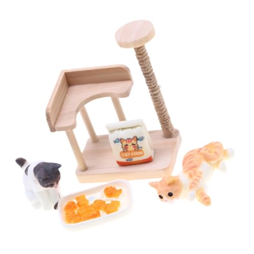 COSMEVIVI 1 Set Katzenkrabbler Modell, Miniatur Katzenfigur, Mini Holzmöbel, Mini, Katzenturm, Mini, Katzenbaum Modell, Holz, Mini Hausmöbel, Holz, Mini Katzenbaum COSMEVIVI 1 Set Katzenkrabbler Modell, Miniatur Katzenfigur, Mini Holzmöbel, Mini, Katzenturm, Mini, Katzenbaum Modell, Holz, Mini Hausmöbel, Holz, Mini Katzenbaum von COSMEVIVI