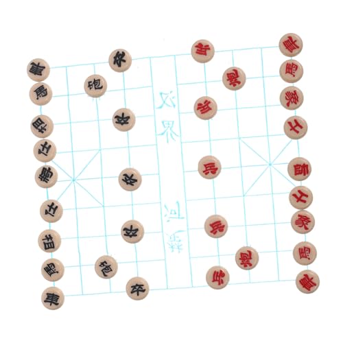 COSMEVIVI 1 Set Mini-puppenhaus-chinesisches Schachtisch-Set, Realistische Kleine Schachfiguren-Spiele, Chinesisches Xiangqi-spielset Für Puppenhaus-szenenzubehör COSMEVIVI 1 Set Mini-puppenhaus-chinesisches Schachtisch-Set, Realistische Kleine Schachfiguren-Spiele, Chinesisches Xiangqi-spielset Für Puppenhaus-szenenzubehör von COSMEVIVI