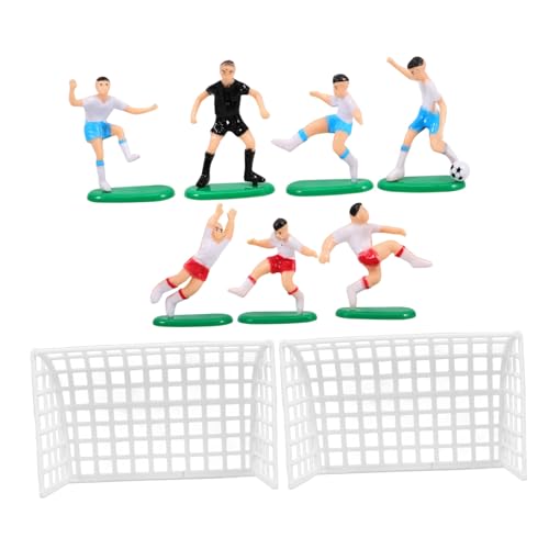 COSMEVIVI 1 Set Tortendekoration Puppe Fußball Tortendekorationen Tortendekorationen Mini Fußball Dekore Fußball Landschaftsdekor Miniaturen Miniatur Landschaftsdekor Miniatur Fußballfigur von COSMEVIVI