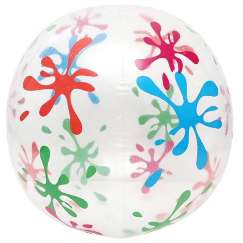 COSMEVIVI 1 Stück Kreativer Aufblasbarer Transparenter Strandball für Großer Spielball für Outdoor Aktivitäten und Strandvergnügen von COSMEVIVI