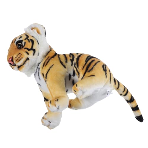 COSMEVIVI 1 Stück Lustige Tiger Puppe Spielzeug Weiches Bett Dekorative Puppe Baumwolle Puppe Gelb von COSMEVIVI