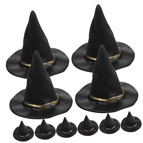 COSMEVIVI 10 Stück Hexen Hut Kleine Hexenhüte Kleiner Hexenhut Mädchen Miniatur-hexenhut Halloween-puppenhaus Hexenhüte Für Puppen Mini-hüte Kessel Puppenhüte Black Plastik COSMEVIVI 10 Stück Hexen Hut Kleine Hexenhüte Kleiner Hexenhut Mädchen Miniatur-hexenhut Halloween-puppenhaus Hexenhüte Für Puppen Mini-hüte Kessel Puppenhüte Black Plastik von COSMEVIVI