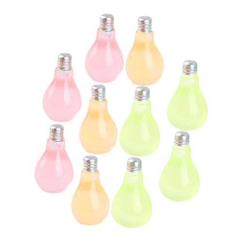 COSMEVIVI 10 Stück Leuchtende Kleine Glühbirnen, Kunstharzbirnen, Basteln, Mikro Landschaftsdekoration, Mini Glühbirnen Anhänger, Charms Für Die Schmuckherstellung, Winzige DIY Anhänger, COSMEVIVI 10 Stück Leuchtende Kleine Glühbirnen, Kunstharzbirnen, Basteln, Mikro Landschaftsdekoration, Mini Glühbirnen Anhänger, Charms Für Die Schmuckherstellung, Winzige DIY Anhänger, von COSMEVIVI