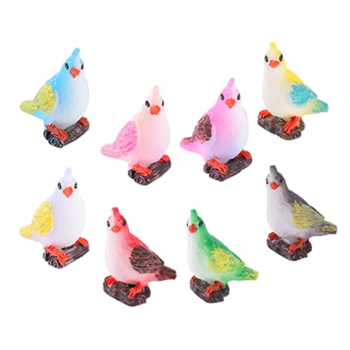 COSMEVIVI 10 Stück Papageien Ornamente, Mini Papageien Statue, Miniatur Vogel Landschaftsgestaltung, Vogelfigur, Miniatur Papagei Figur, Dekorativer Miniatur Papagei, Kunstharz, Vogel, COSMEVIVI 10 Stück Papageien Ornamente, Mini Papageien Statue, Miniatur Vogel Landschaftsgestaltung, Vogelfigur, Miniatur Papagei Figur, Dekorativer Miniatur Papagei, Kunstharz, Vogel, von COSMEVIVI