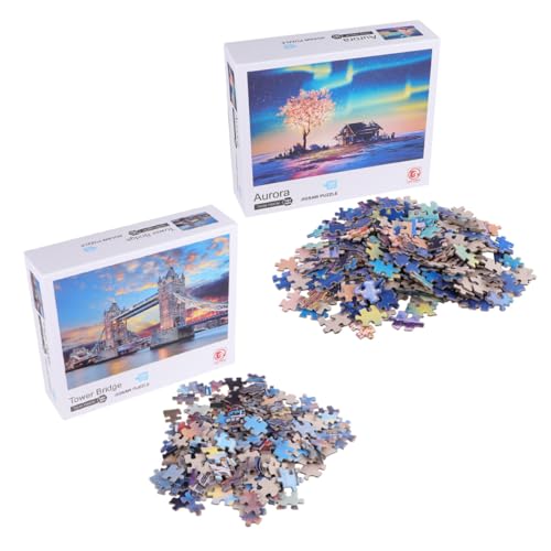 COSMEVIVI Frühpädagogisches Lernpuzzle-spielzeugset Für Jungen Und Mädchen 1000-teiliges Denksportspielzeug von COSMEVIVI