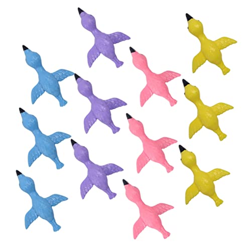 COSMEVIVI 12 Stück Flamingo Finger Spielzeug Für Kinder Lustiges Fingerspitzenspielzeug Im Sling Shot Design Perfekt Für Partys Und Spielvergnügen von COSMEVIVI