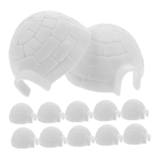 COSMEVIVI 12 Stück Iglu Modell, Feengarten Zubehör, Eishaus Figuren, Eishaus Dekoration, Eishaus Figuren Für Kinder, Eishaus Ornament, Mini Eishaus Figuren, Heimdekoration COSMEVIVI 12 Stück Iglu Modell, Feengarten Zubehör, Eishaus Figuren, Eishaus Dekoration, Eishaus Figuren Für Kinder, Eishaus Ornament, Mini Eishaus Figuren, Heimdekoration von COSMEVIVI
