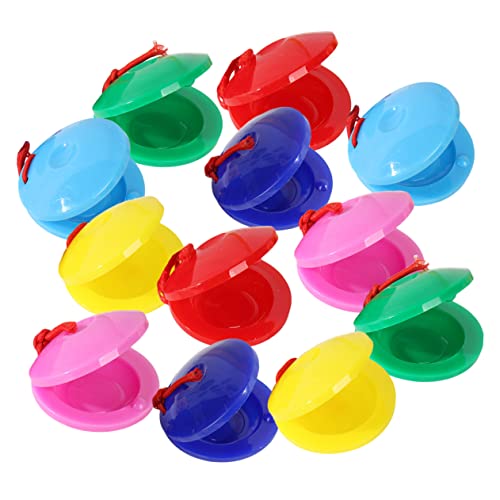 COSMEVIVI 12 Stücke Kinder Musik Lernen Spielzeug Kleinkind Castanet Instrumente Sensorische Entwicklung Spielzeug Musikalische Aufklärung Spielzeug von COSMEVIVI