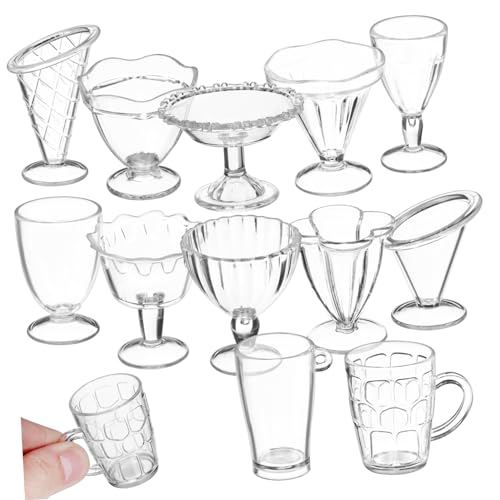 COSMEVIVI 12Stücke Miniaturbecher für Puppenhaus Transparente DIY Mini Dessertbecher Robuste Kunststoffbecher für Snacks und Getränke Vielseitiges Puppenhaus Zubehör COSMEVIVI 12Stücke Miniaturbecher für Puppenhaus Transparente DIY Mini Dessertbecher Robuste Kunststoffbecher für Snacks und Getränke Vielseitiges Puppenhaus Zubehör von COSMEVIVI