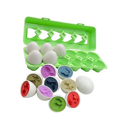COSMEVIVI 12er Set Dinosaurier Ei Farb Und Formerkennungs Für Sicheres Pädagogisches Lernspielzeug Zur Farb Und Formkognition Für Kleinkinder COSMEVIVI 12er Set Dinosaurier Ei Farb Und Formerkennungs Für Sicheres Pädagogisches Lernspielzeug Zur Farb Und Formkognition Für Kleinkinder von COSMEVIVI