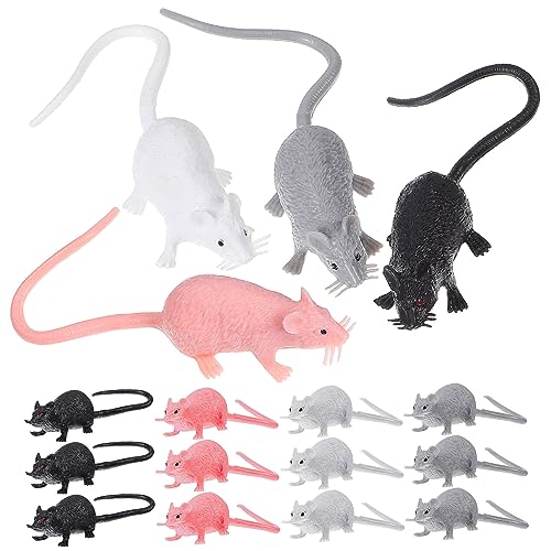 COSMEVIVI 16 Stück Teiliges Gefälschte Mäuse Deko Kawaii Miniaturspielzeug für Halloween Schlafzimmer und Garten Schwarze Weiße Graue und Rosa Mäuse COSMEVIVI 16 Stück Teiliges Gefälschte Mäuse Deko Kawaii Miniaturspielzeug für Halloween Schlafzimmer und Garten Schwarze Weiße Graue und Rosa Mäuse von COSMEVIVI