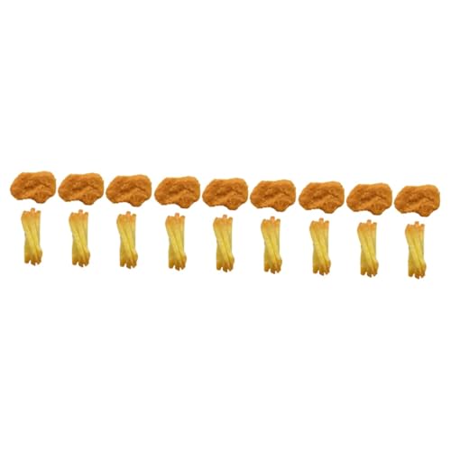 COSMEVIVI 18 Stück Frittierte Chicken Nuggets, Modell, Fake Chicken Und Pommes Frites, Spielessen, Chicken Nuggets, Frittiertes Hähnchen, Fake Food, Frittiertes Essen, Chicken Nuggets, COSMEVIVI 18 Stück Frittierte Chicken Nuggets, Modell, Fake Chicken Und Pommes Frites, Spielessen, Chicken Nuggets, Frittiertes Hähnchen, Fake Food, Frittiertes Essen, Chicken Nuggets, von COSMEVIVI
