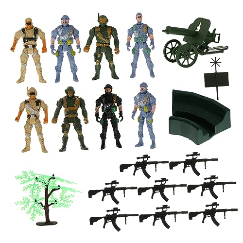 COSMEVIVI 19 Teiliges Set Militärmodelle Soldaten Simulation Soldaten Modelle Für Große Figuren Zufällige Designs Ideal Für Kreative Spiele von COSMEVIVI