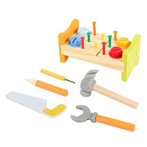 COSMEVIVI 1Satz Hölzerne Poching Peg Workbench mit Hammer Lernspielzeug für Kleinkinder Sicheres Farbenfrohes Montessori Motorik für Drinnen COSMEVIVI 1Satz Hölzerne Poching Peg Workbench mit Hammer Lernspielzeug für Kleinkinder Sicheres Farbenfrohes Montessori Motorik für Drinnen von COSMEVIVI