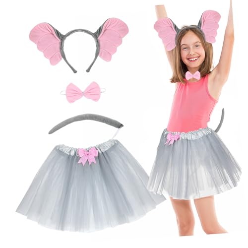 COSMEVIVI 1Satz Kostümset für Teiliges Cosplay mit Ohr Stirnband und Kleid für Geburtstagsfeiern Halloween und Tierkostüm Partys COSMEVIVI 1Satz Kostümset für Teiliges Cosplay mit Ohr Stirnband und Kleid für Geburtstagsfeiern Halloween und Tierkostüm Partys von COSMEVIVI
