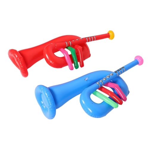 COSMEVIVI 2 Stück Aufblasbare Trompeten für Tragbares PVC Musikinstrument für Partys und Bühnenaufführungen Lustige Requisite für Jungen für Geburtstagsfeiern und Events COSMEVIVI 2 Stück Aufblasbare Trompeten für Tragbares PVC Musikinstrument für Partys und Bühnenaufführungen Lustige Requisite für Jungen für Geburtstagsfeiern und Events von COSMEVIVI