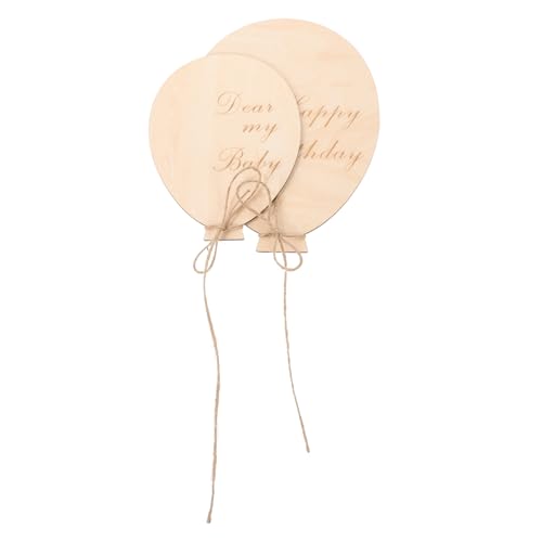 COSMEVIVI 2 Stück Hölzerner Heißluftballon Geburtstags Wandaufkleber „Happy Birthday“, Wandornament Für Geburtstagsparty, Ballon Wandornamente „Happy Birthday“, Holzdekor Für Wand, COSMEVIVI 2 Stück Hölzerner Heißluftballon Geburtstags Wandaufkleber „Happy Birthday“, Wandornament Für Geburtstagsparty, Ballon Wandornamente „Happy Birthday“, Holzdekor Für Wand, von COSMEVIVI