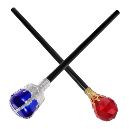 COSMEVIVI 2 Stück Königszepter Cosplay Party Requisite Party Cosplay Requisite Kinderzepter Party Ornament Cosplay Ornament Party Requisiten Kid Pretend von COSMEVIVI
