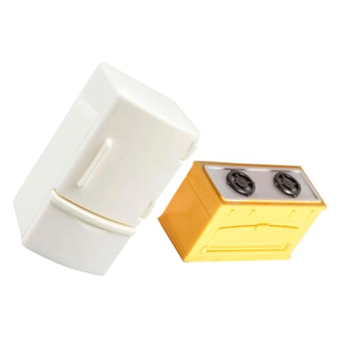COSMEVIVI 2 Stück Mini Möbelmodell, Kleiner Kühlschrank, Puppenhaus, Mini Kochfeld Requisite, Mini Zimmerkühlschrank, Mini Kühlschrank, Kleines Kühlschrankmodell, Puppenhaus Miniaturen, von COSMEVIVI