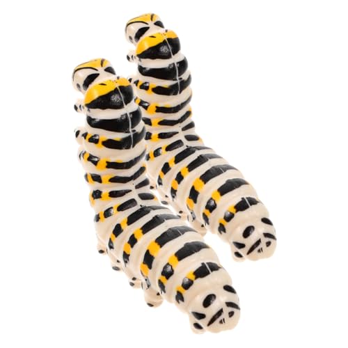 COSMEVIVI 2 Stück Simulation Insektenmodell Halloween Streich Spielzeug Raupe Raupenfigur Raupenerkennungsmodell Wurmmodell Raupenmodell Simulation Tierfiguren Gefälschter Wurm COSMEVIVI 2 Stück Simulation Insektenmodell Halloween Streich Spielzeug Raupe Raupenfigur Raupenerkennungsmodell Wurmmodell Raupenmodell Simulation Tierfiguren Gefälschter Wurm von COSMEVIVI