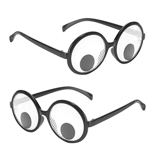 COSMEVIVI 2 Stücke Prank Eyeball Brillen Personalisierte Bewegliche Augapfelgläser Party Requisiten von COSMEVIVI