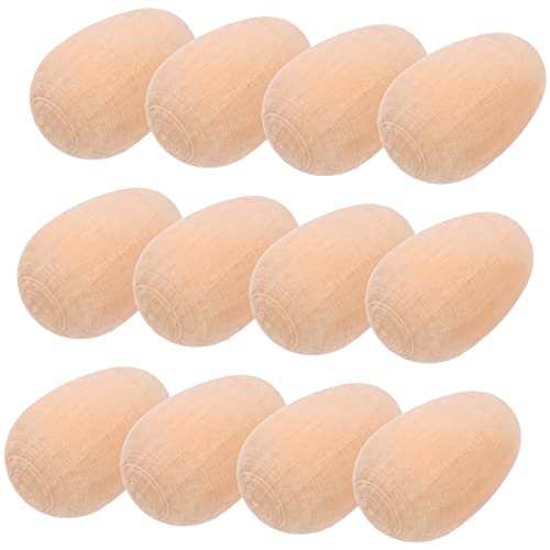 COSMEVIVI 20 Stück Holz Imitationseier, Schreibtisch Eier Dekoration, Osterparty Eier, Spielzeug, Simulationsei Für Den Schreibtisch, Ostereier, Basteleier, Holzei Für Kinder, Ostereier von COSMEVIVI