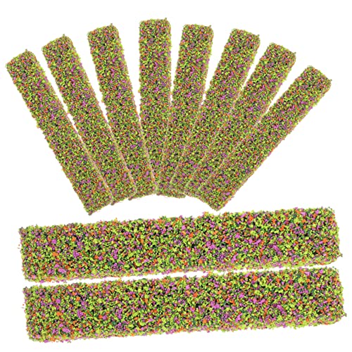 COSMEVIVI 20 Stück Mini Blumenbusch Dekoration, Miniatur Blumencluster, Simulierte Mini, Mini Pflanzenstrauch, Sandtischdekor, Mini Vegetationsgruppe, Miniatur Landschaftsdekor, von COSMEVIVI