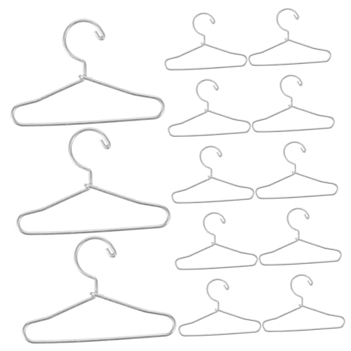 COSMEVIVI 20 Stück Mini Kleiderbügel, Mini Kleiderbügel Für Puppen, Kleiderbügel Aus Metall, Kleiderbügel Für Puppen, Kleiderbügel Aus Draht, Miniatur Kleiderbügel Für Puppen, Kleiderbügel von COSMEVIVI