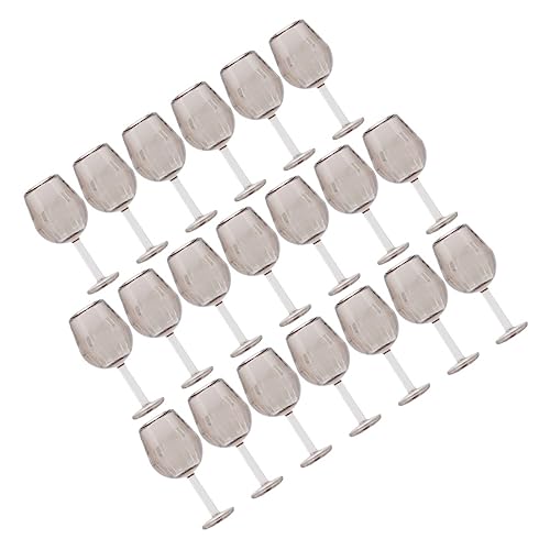COSMEVIVI 20 Stück Mini Weinglas Miniatur Weingläser Mini Mikro Becher Miniatur Gase Puppengläser Dekorativer Miniatur Becher Mikro Landschafts Becher Miniatur von COSMEVIVI