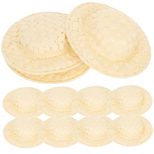 COSMEVIVI 20 Stück Teiliges Mini Gewebte Papierhüte Kleine Bastelminiaturen für Puppen DIY Handwerk Hüte Dekorative Mini für Puppenhaus und Fotorequisiten COSMEVIVI 20 Stück Teiliges Mini Gewebte Papierhüte Kleine Bastelminiaturen für Puppen DIY Handwerk Hüte Dekorative Mini für Puppenhaus und Fotorequisiten von COSMEVIVI