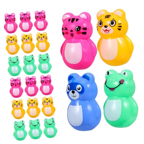 COSMEVIVI 24 Stück Teiliges Mini Wackelspielzeug aus Buntes Tierfiguren Desktop Ornament Fördert Hand Auge Koordination und Kreativität für Kindergarten COSMEVIVI 24 Stück Teiliges Mini Wackelspielzeug aus Buntes Tierfiguren Desktop Ornament Fördert Hand Auge Koordination und Kreativität für Kindergarten von COSMEVIVI