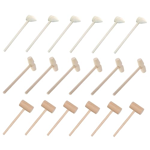 COSMEVIVI 24 Stück Wooded Mini Hammers Mehrzweck-holzkuchenhämmer Kids Hammer Toys COSMEVIVI 24 Stück Wooded Mini Hammers Mehrzweck-holzkuchenhämmer Kids Hammer Toys von COSMEVIVI