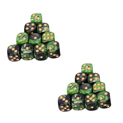 COSMEVIVI 25 Stücke Acryl Würfel Six Side Dices Entertainment Spiel Würfel Tabellenspiel Liefert von COSMEVIVI