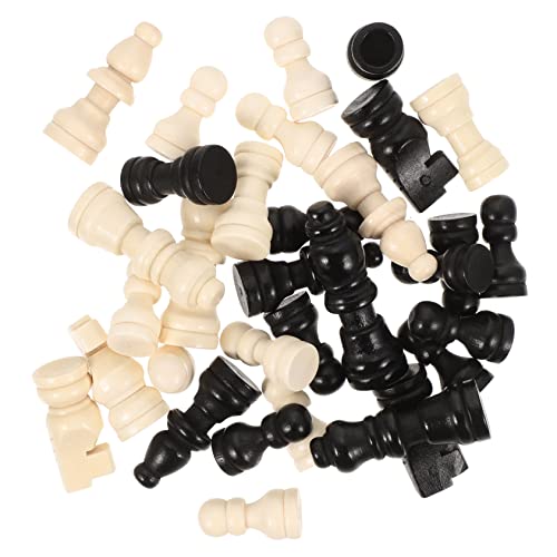 COSMEVIVI 2Sätze Mini Holz Schachstücke Schachfiguren für Ersatzteile für Schachbrettspiele für Mathematikunterricht und Kreative Projekte COSMEVIVI 2Sätze Mini Holz Schachstücke Schachfiguren für Ersatzteile für Schachbrettspiele für Mathematikunterricht und Kreative Projekte von COSMEVIVI