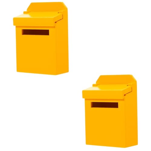 COSMEVIVI 2St Letterbox-Modell wandmontierte Briefkästen Briefkasten zur Wandmontage Kinderspielzeug handwerkskunst handystativ Toy Puppe Mini-Briefkasten Mini-Hausmöbel hölzern Yellow COSMEVIVI 2St Letterbox-Modell wandmontierte Briefkästen Briefkasten zur Wandmontage Kinderspielzeug handwerkskunst handystativ Toy Puppe Mini-Briefkasten Mini-Hausmöbel hölzern Yellow von COSMEVIVI