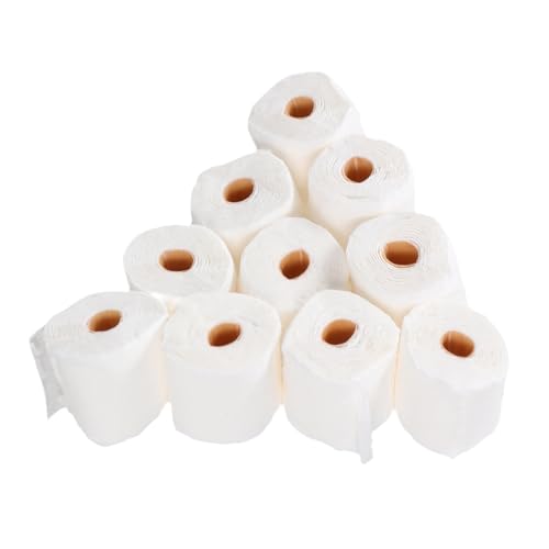 COSMEVIVI Puppenhaus Badezimmer 2er Pack Miniatur Toilettenpapier Modell Für Puppenhaus Realistische Miniaturrollen Für Dekoration Und Perfekt Für Puppenstuben Und Kreative Szenen Miniatur Klopapier von COSMEVIVI