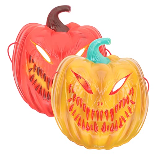 COSMEVIVI 2pcs Halloween Kürbismasken Cosplay Party Kürbismaske Performance Requisiten COSMEVIVI 2pcs Halloween Kürbismasken Cosplay Party Kürbismaske Performance Requisiten von COSMEVIVI