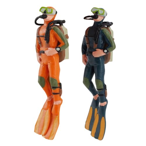 COSMEVIVI 2Stücke Set Miniatur Taucher Figuren Lebensechte Unterwasser Deko für Aquarien Schwebende Taucher Ornamente für Fischbehälter und Sandtisch Dekoration COSMEVIVI 2Stücke Set Miniatur Taucher Figuren Lebensechte Unterwasser Deko für Aquarien Schwebende Taucher Ornamente für Fischbehälter und Sandtisch Dekoration von COSMEVIVI