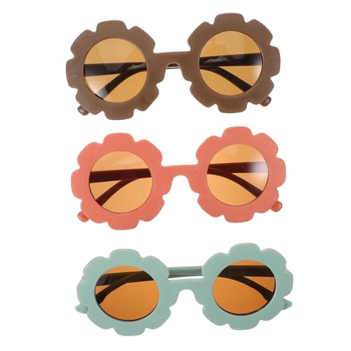 COSMEVIVI 3 Paare Sonnenbrille für Lustige Sonnenblumenbrille Pc Material Sicher Langlebig für Partys Sommer Schützend Stylisch für Jungen COSMEVIVI 3 Paare Sonnenbrille für Lustige Sonnenblumenbrille Pc Material Sicher Langlebig für Partys Sommer Schützend Stylisch für Jungen von COSMEVIVI