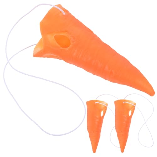 COSMEVIVI 3 Stück Karottennase Als Requisite Für Schneemann, DIY Material, DIY Weihnachtsschneemann Ornamente, Tragbare Schneemannnase, Schneemann Zubehör, Gefälschte Karottennase, von COSMEVIVI